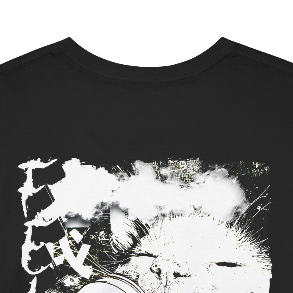 Feline Soda Cat T-Shirt (Back Print)
