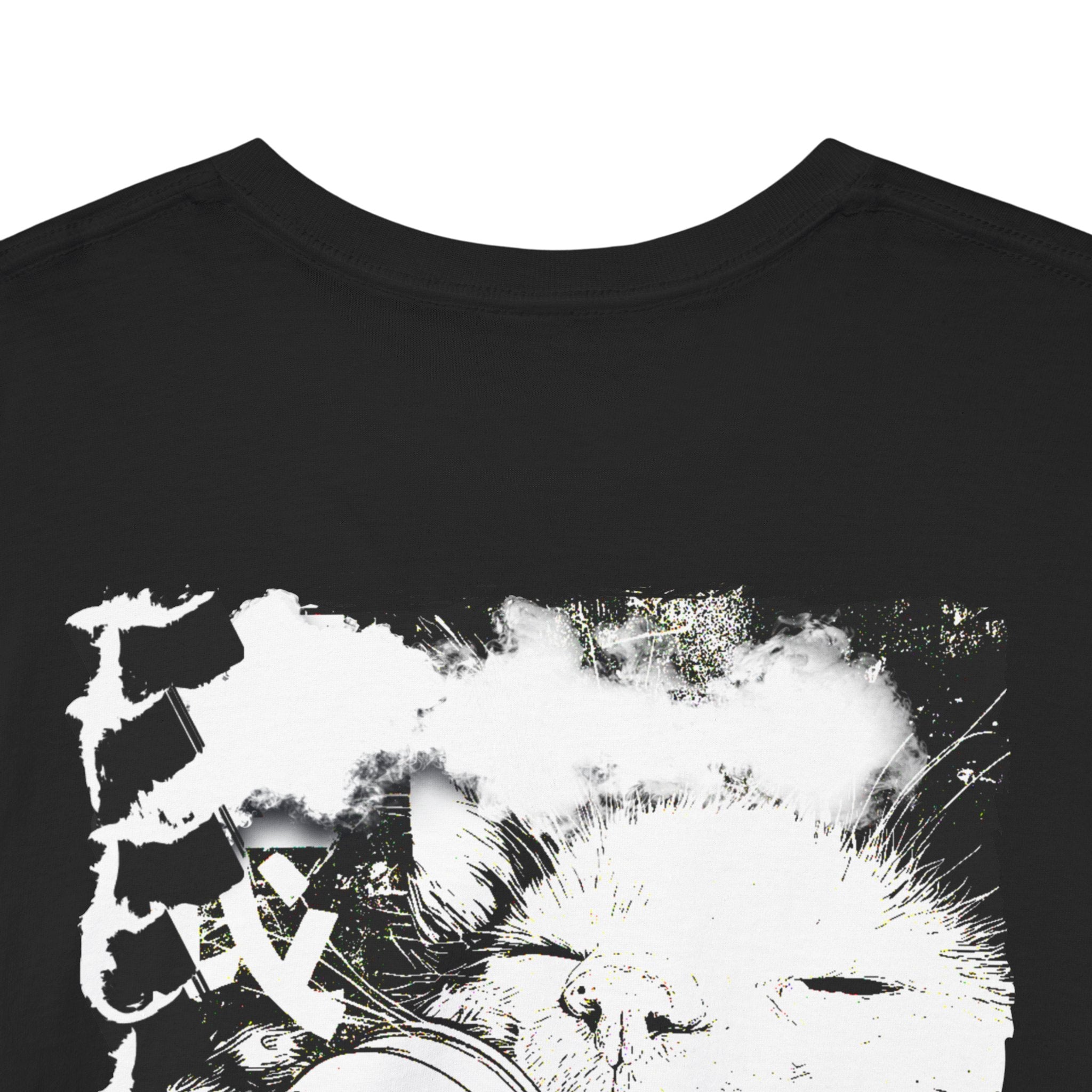 Feline Soda Cat T-Shirt (Back Print)