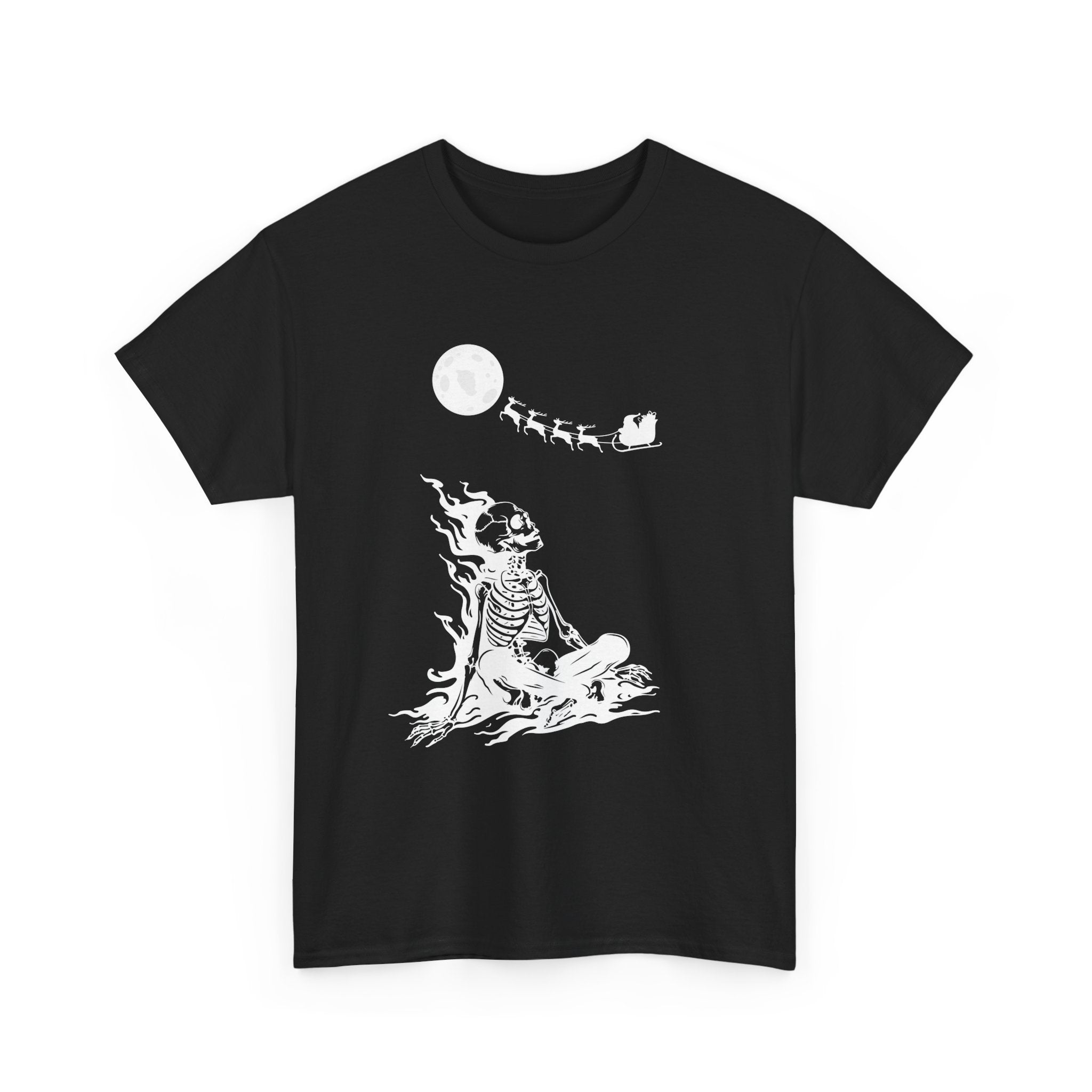 Skeleton by Moonlight Christmas T-Shirt