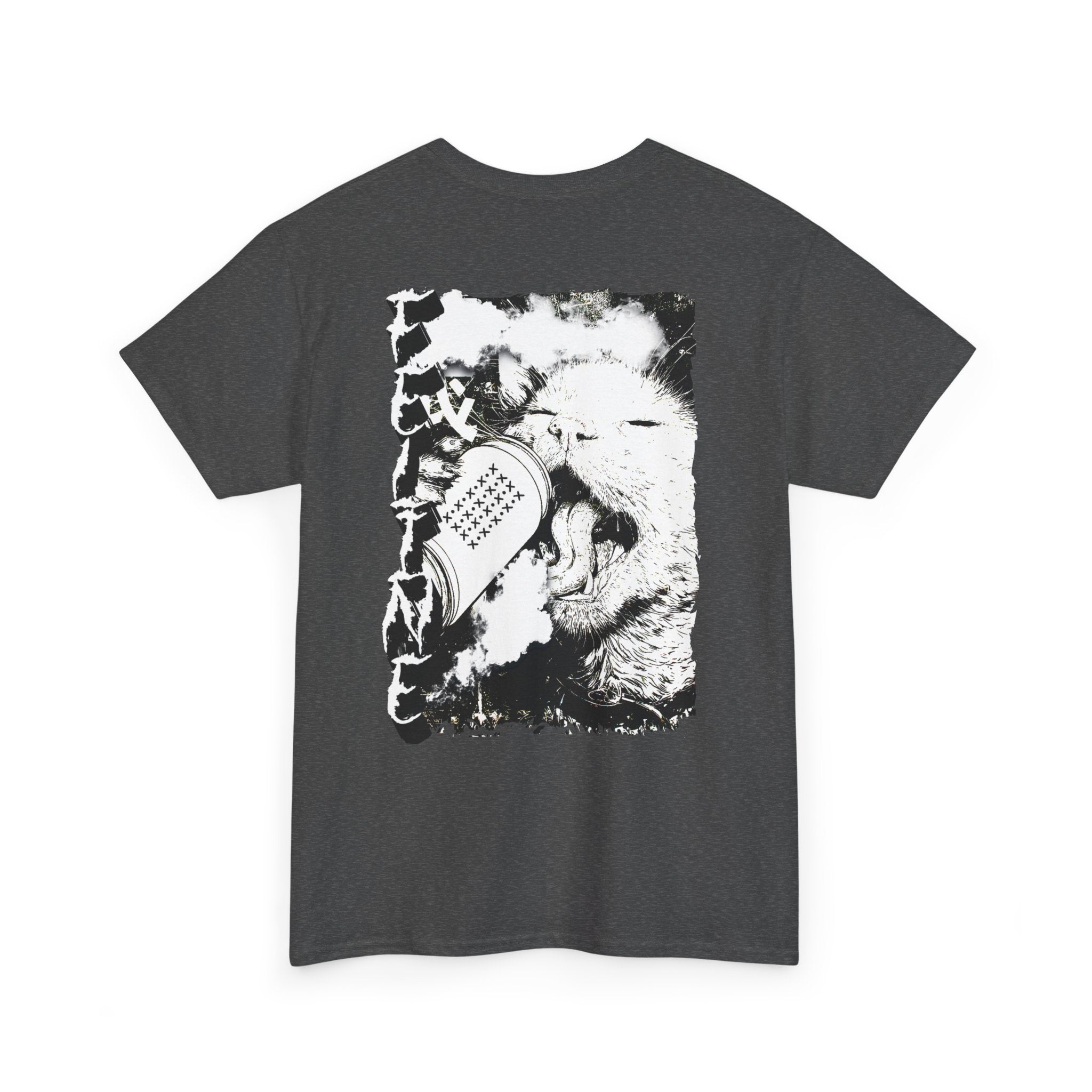 Feline Soda Cat T-Shirt (Back Print)