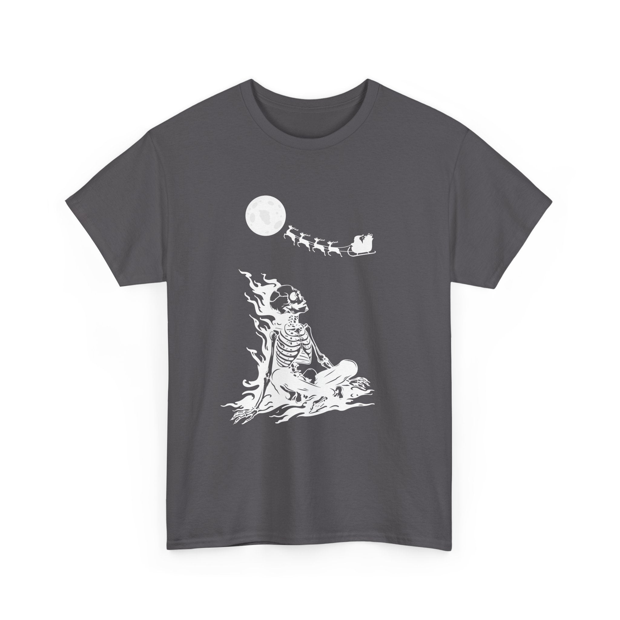 Skeleton by Moonlight Christmas T-Shirt