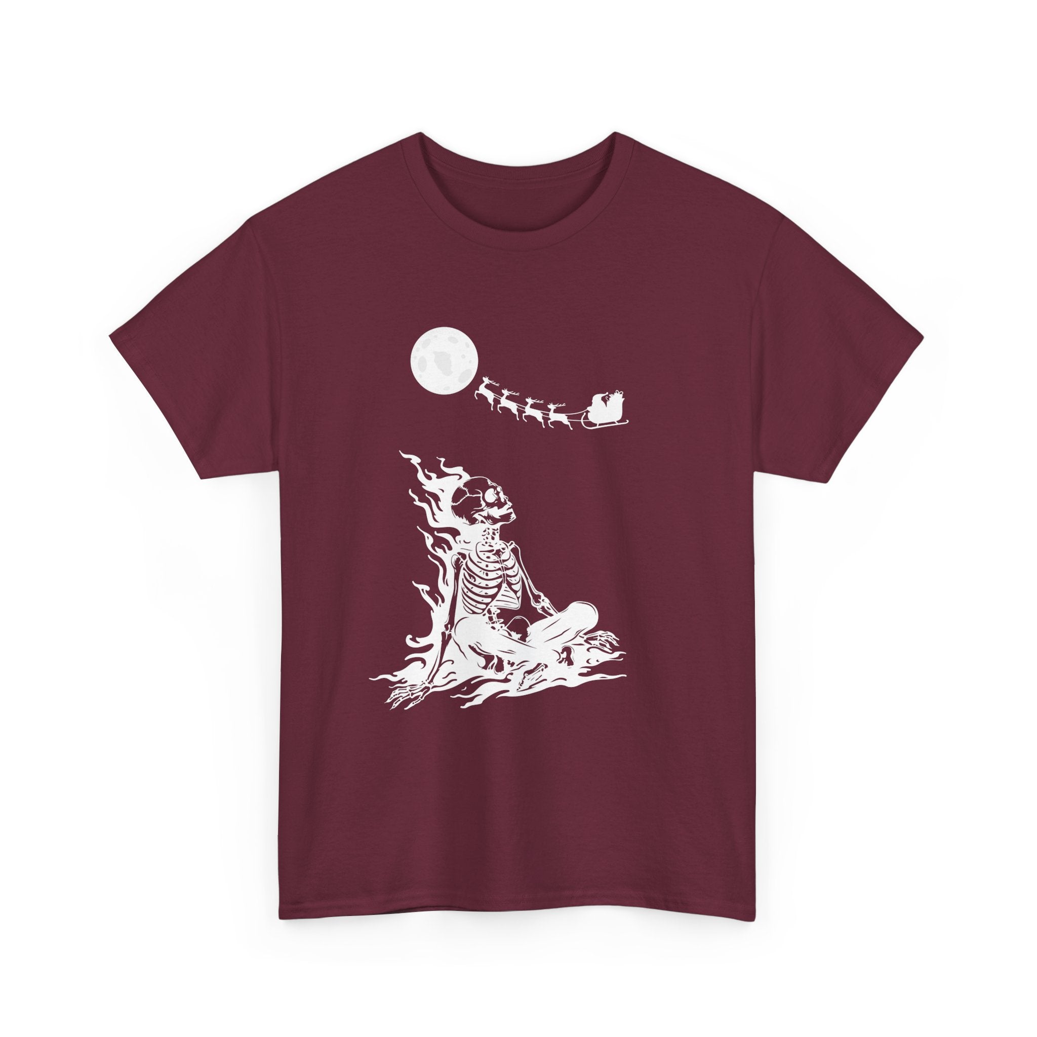 Skeleton by Moonlight Christmas T-Shirt