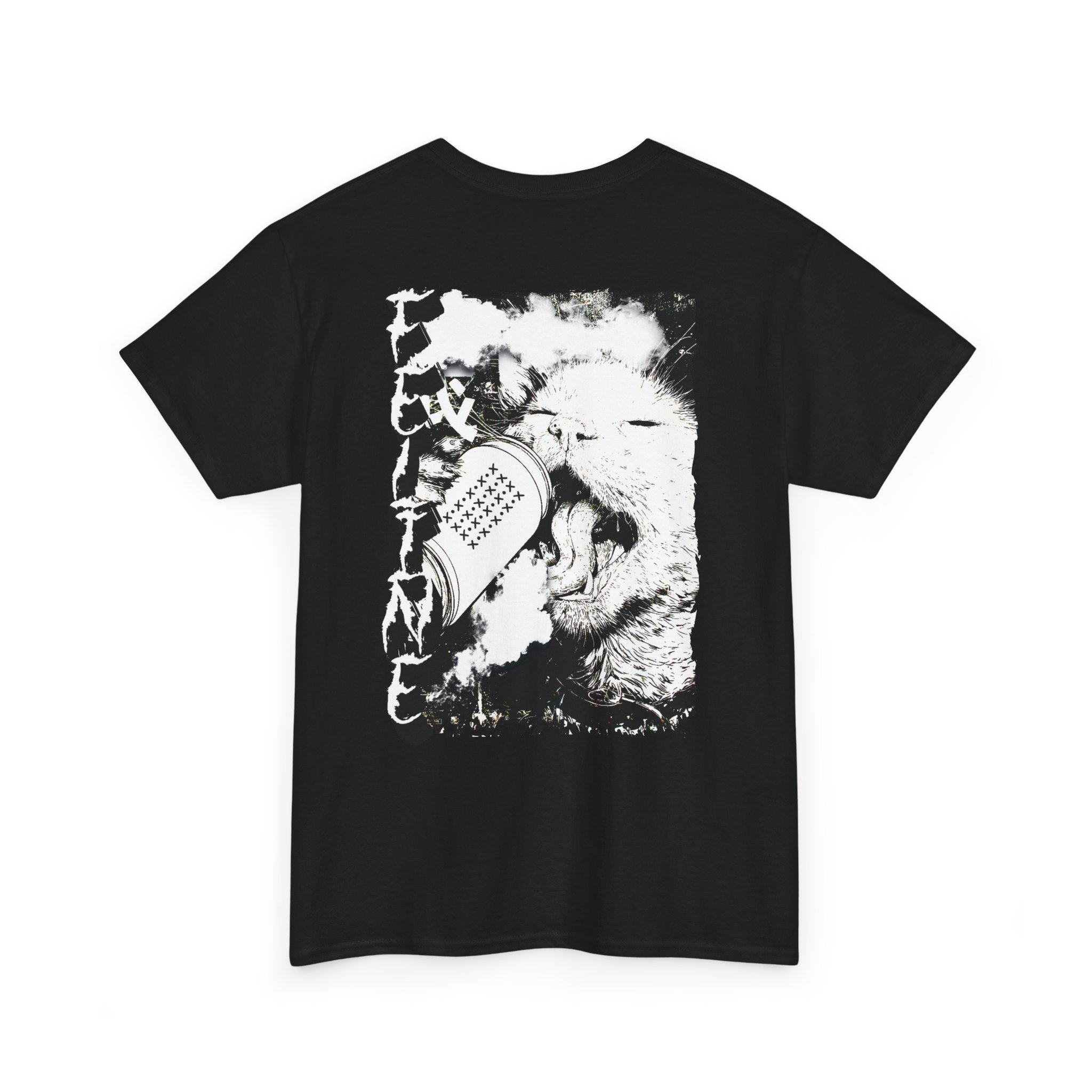 Feline Soda Cat T-Shirt (Back Print)