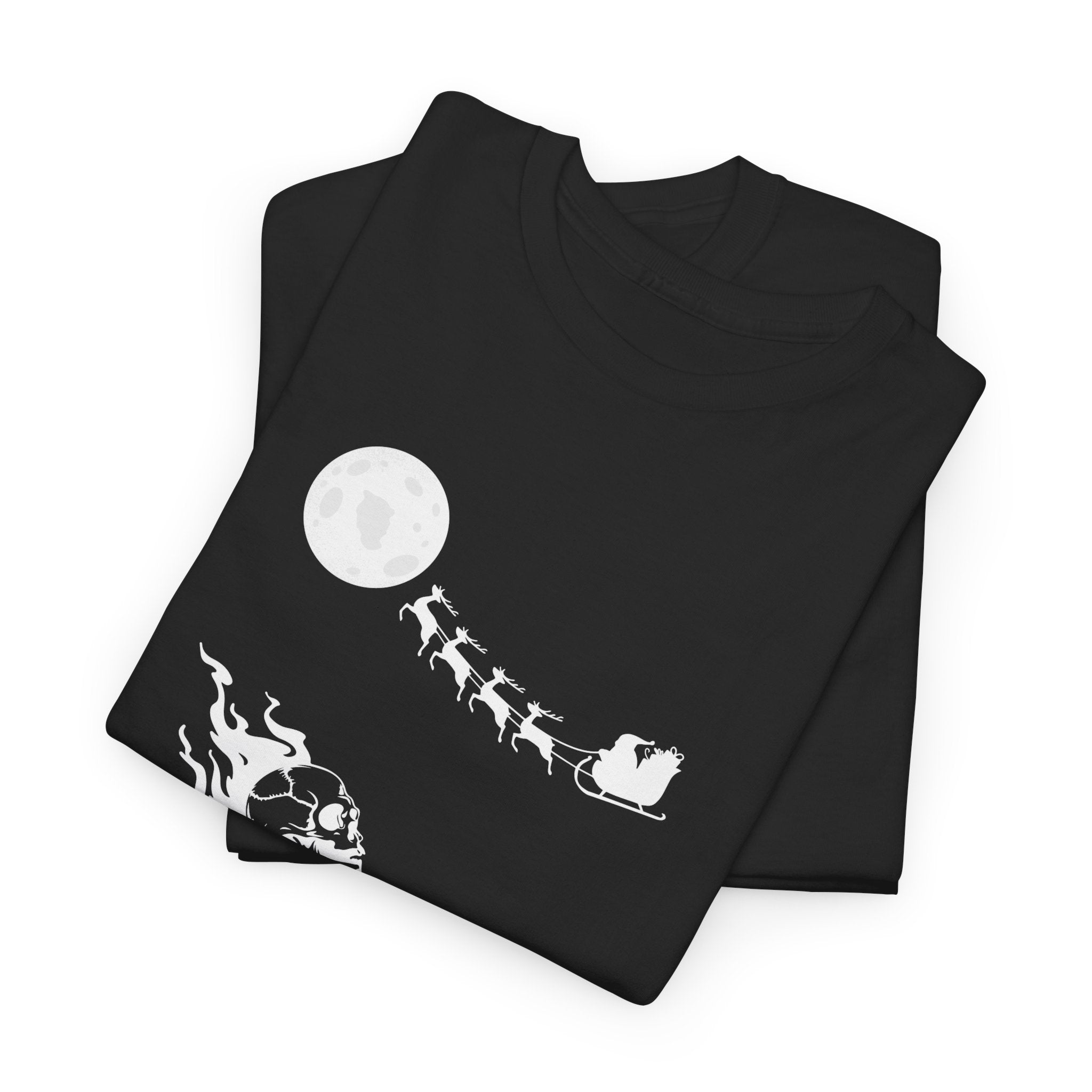 Skeleton by Moonlight Christmas T-Shirt