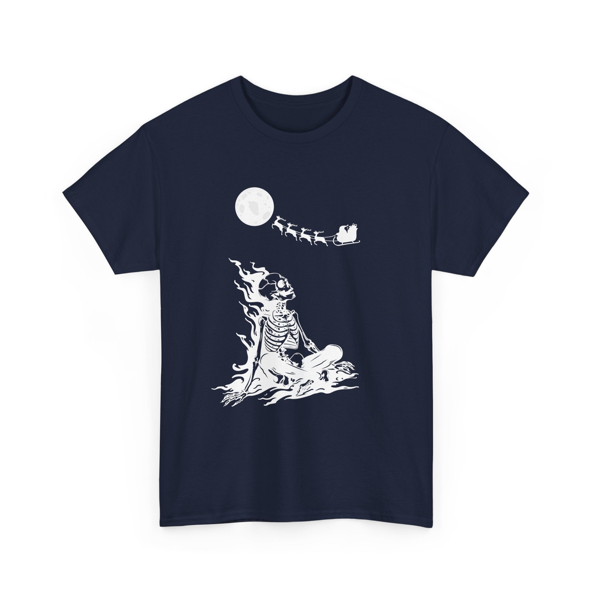 Skeleton by Moonlight Christmas T-Shirt