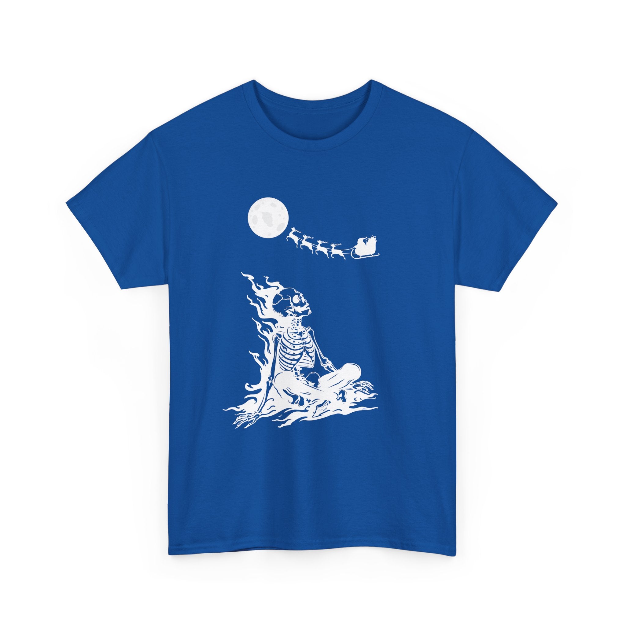 Skeleton by Moonlight Christmas T-Shirt