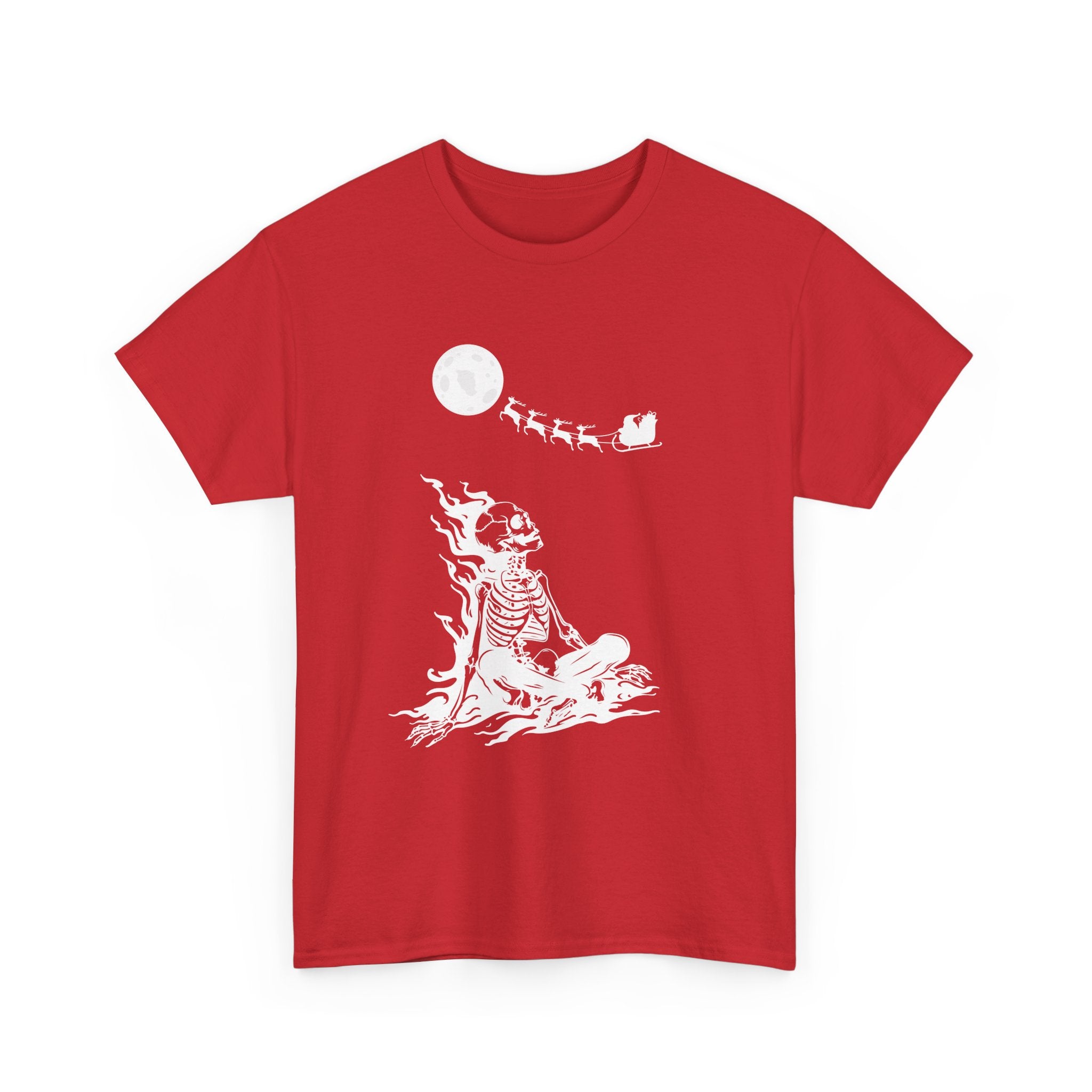 Skeleton by Moonlight Christmas T-Shirt